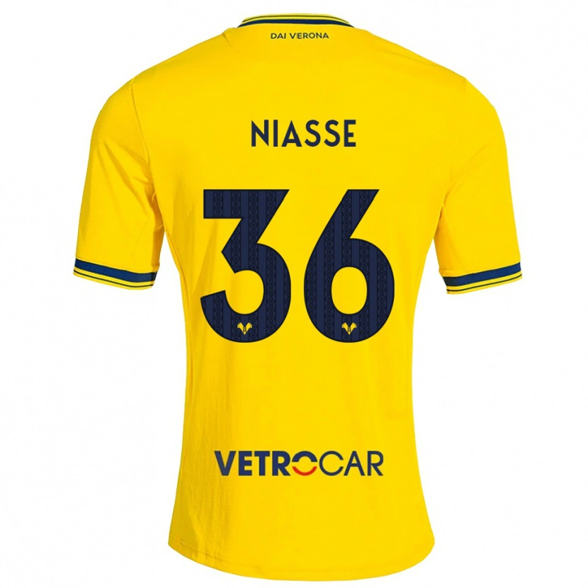Danxen Kinderen Cheikh Niasse #36 Geel Rood Uitshirt Uittenue 2026/27 T-Shirt België