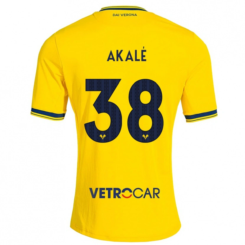 Danxen Kinderen Ruben Akalé #38 Geel Rood Uitshirt Uittenue 2026/27 T-Shirt België