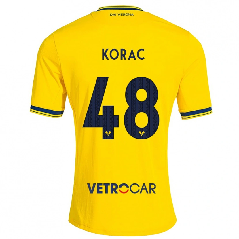 Danxen Kinderen Seid Korac #48 Geel Rood Uitshirt Uittenue 2026/27 T-Shirt België
