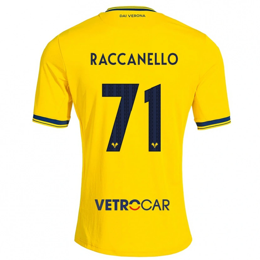 Danxen Kinderen Marco Raccanello #71 Geel Rood Uitshirt Uittenue 2026/27 T-Shirt België