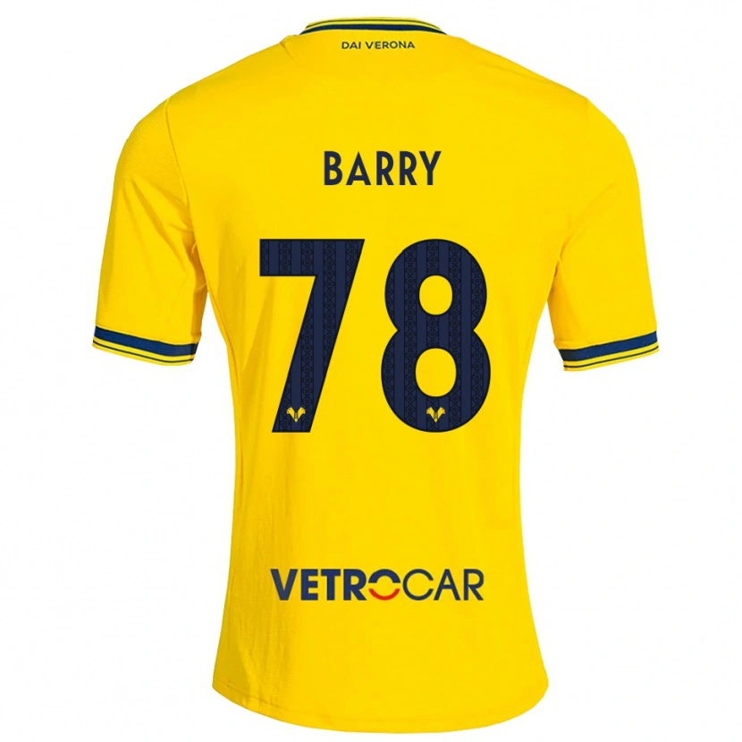 Danxen Kinderen Oumar Barry #78 Geel Rood Uitshirt Uittenue 2026/27 T-Shirt België