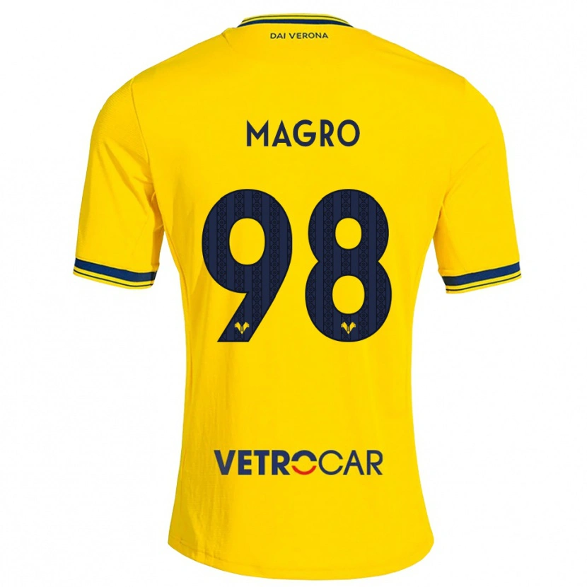 Danxen Kinderen Federico Magro #98 Geel Rood Uitshirt Uittenue 2026/27 T-Shirt België