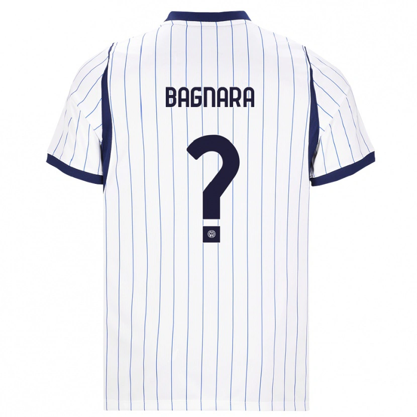 Danxen Kinderen Ettore Bagnara #0 Wit Marineblauw Uitshirt Uittenue 2026/27 T-Shirt België