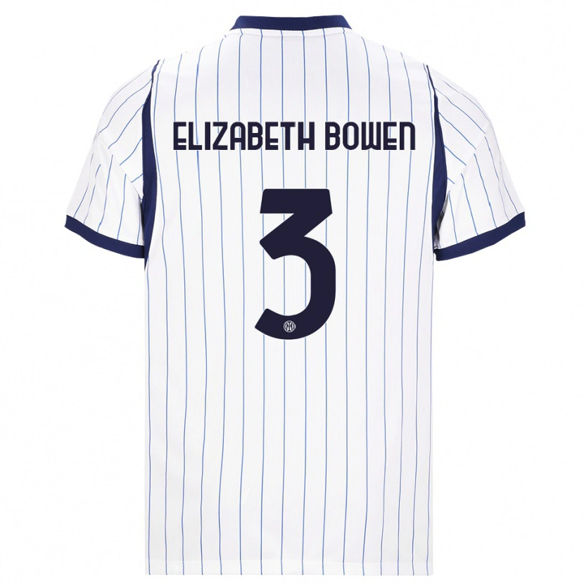 Danxen Kinderen Kate Elizabeth Bowen #3 Wit Marineblauw Uitshirt Uittenue 2026/27 T-Shirt België