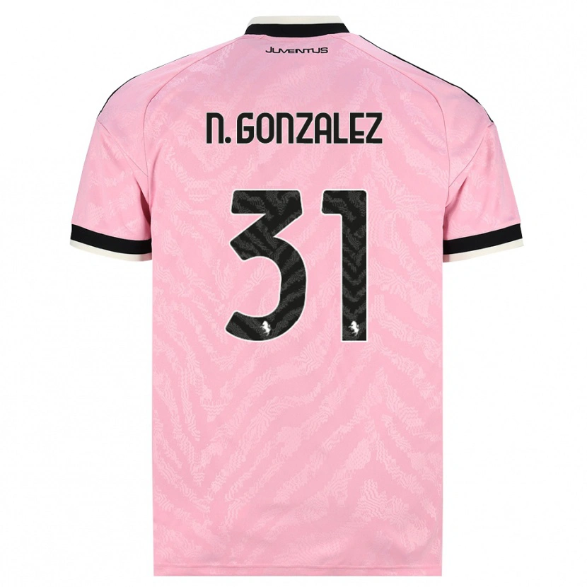 Danxen Kinderen Nico González #31 Roze Zwart Uitshirt Uittenue 2026/27 T-Shirt België