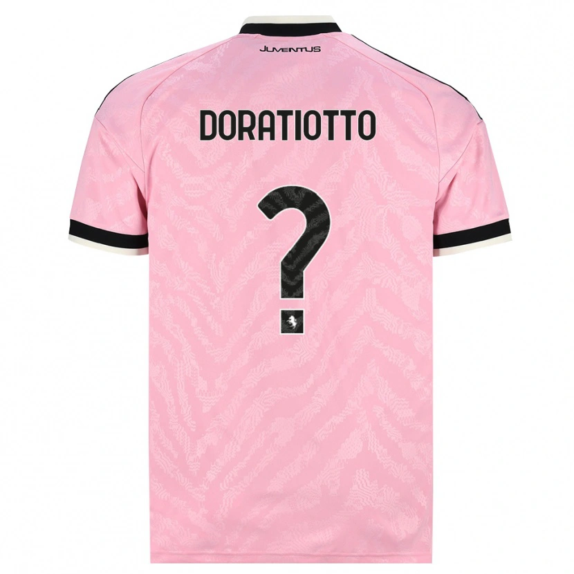 Danxen Kinderen Giulio Doratiotto #0 Roze Zwart Uitshirt Uittenue 2026/27 T-Shirt België
