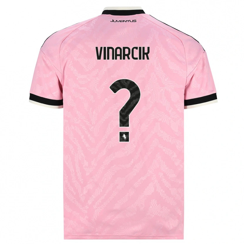 Danxen Kinderen Jakub Vinarcik #0 Roze Zwart Uitshirt Uittenue 2026/27 T-Shirt België