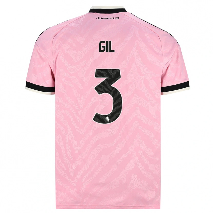Danxen Kinderen Javier Gil #3 Roze Zwart Uitshirt Uittenue 2026/27 T-Shirt België