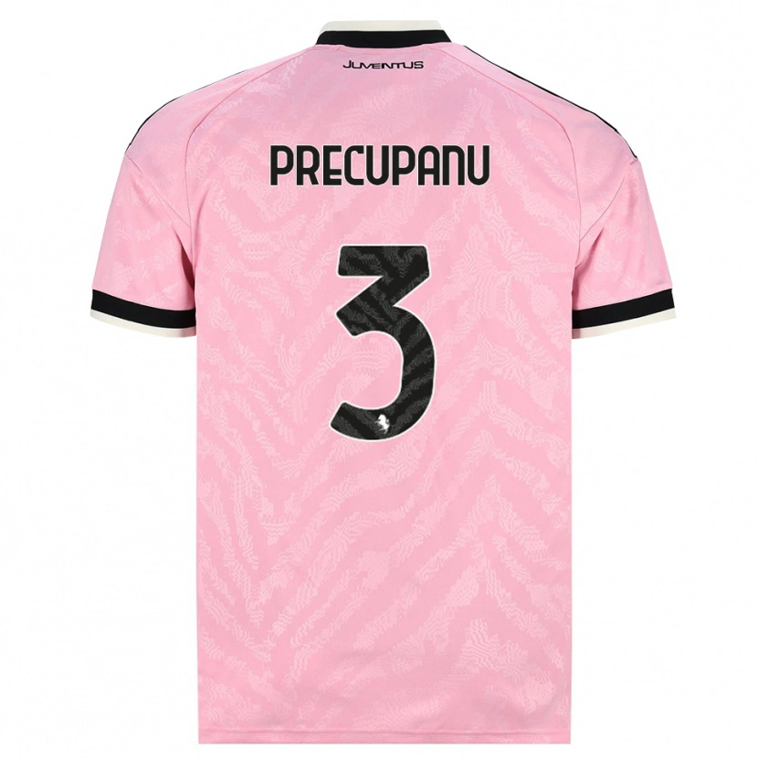 Danxen Kinderen Stefano Precupanu #3 Roze Zwart Uitshirt Uittenue 2026/27 T-Shirt België