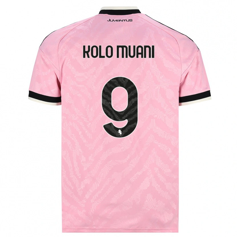 Danxen Kinderen Randal Kolo Muani #9 Roze Zwart Uitshirt Uittenue 2026/27 T-Shirt België