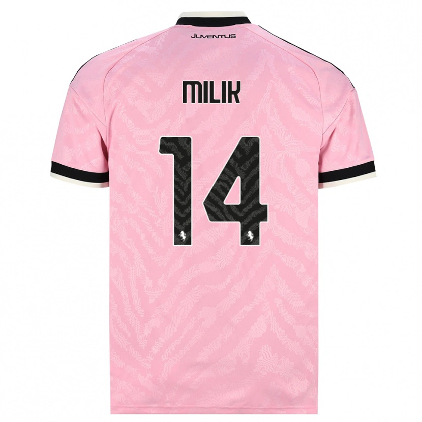 Danxen Kinderen Arkadiusz Milik #14 Roze Zwart Uitshirt Uittenue 2026/27 T-Shirt België