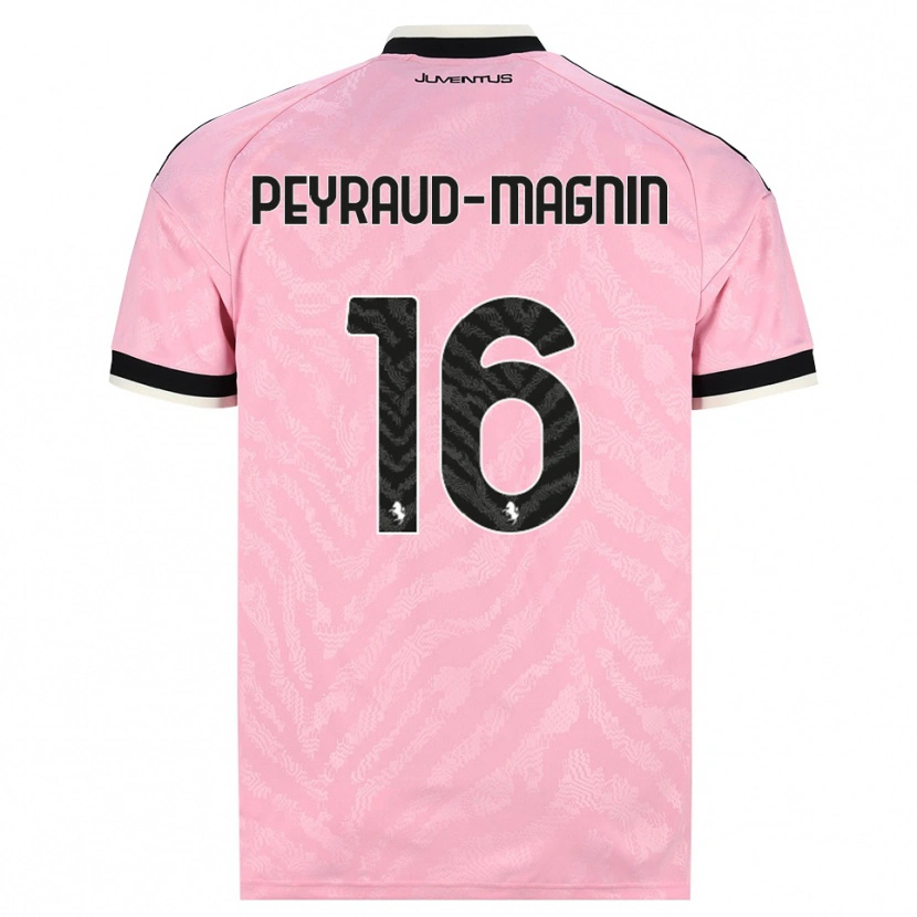 Danxen Kinderen Pauline Peyraud-Magnin #16 Roze Zwart Uitshirt Uittenue 2026/27 T-Shirt België