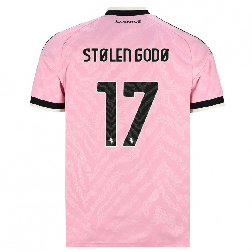 Danxen Kinderen Emma Stølen Godø #17 Roze Zwart Uitshirt Uittenue 2026/27 T-Shirt België