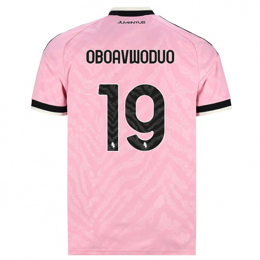 Danxen Kinderen Justin Oboavwoduo #19 Roze Zwart Uitshirt Uittenue 2026/27 T-Shirt België