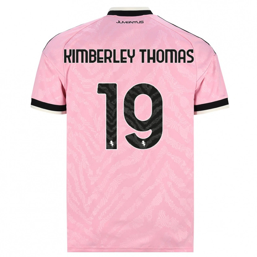 Danxen Kinderen Lindsey Kimberley Thomas #19 Roze Zwart Uitshirt Uittenue 2026/27 T-Shirt België