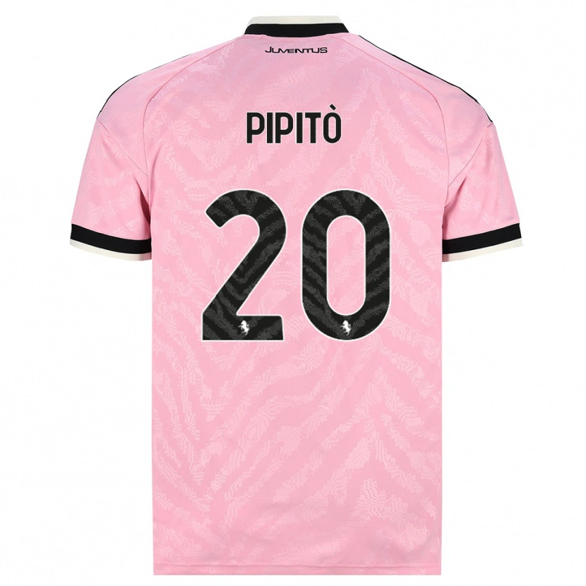 Danxen Kinderen Giuseppe Pipitò #20 Roze Zwart Uitshirt Uittenue 2026/27 T-Shirt België
