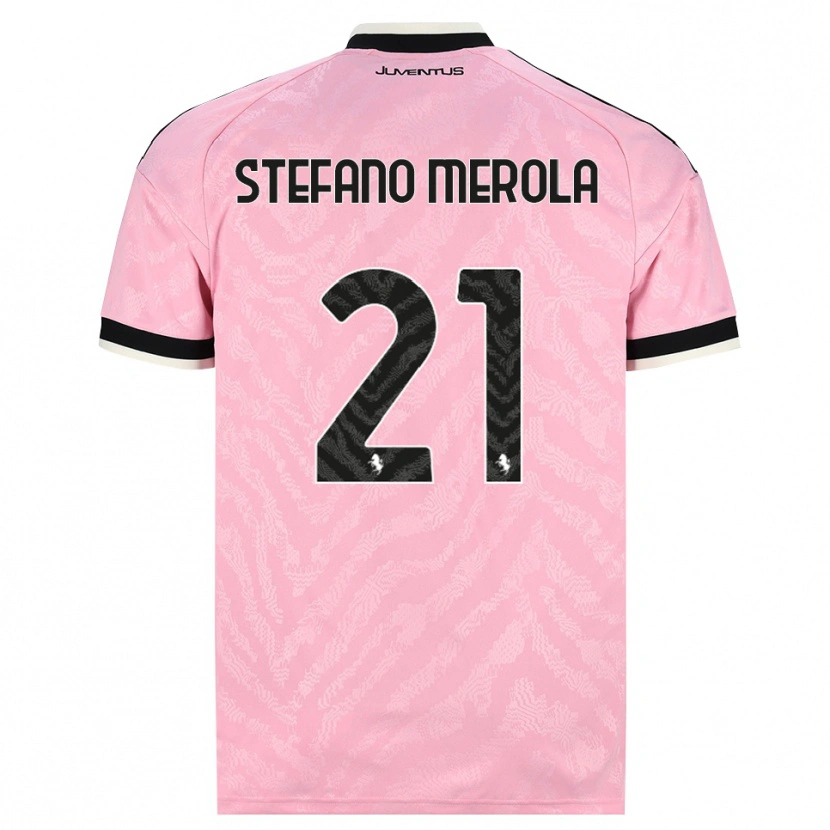 Danxen Kinderen Antonio Stefano Merola #21 Roze Zwart Uitshirt Uittenue 2026/27 T-Shirt België