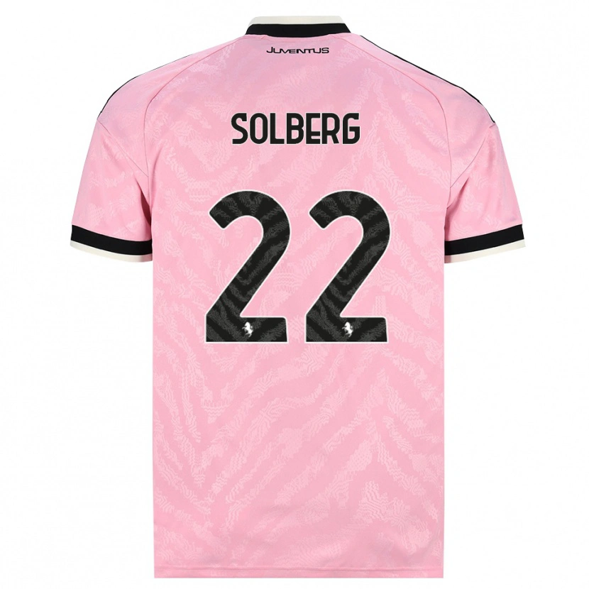 Danxen Kinderen Elias Solberg #22 Roze Zwart Uitshirt Uittenue 2026/27 T-Shirt België