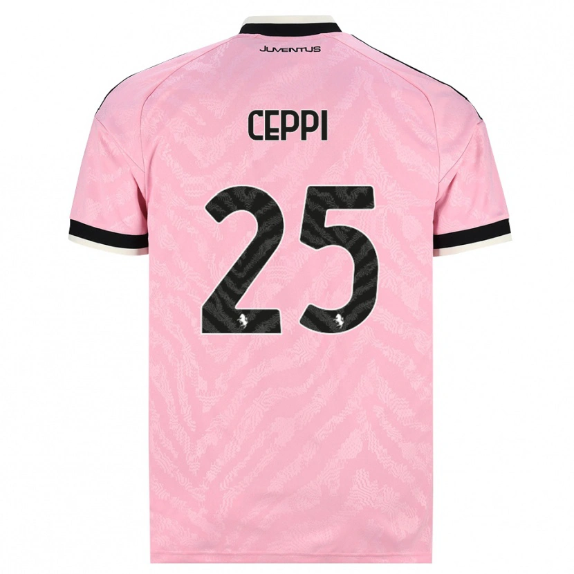 Danxen Kinderen Paolo Ceppi #25 Roze Zwart Uitshirt Uittenue 2026/27 T-Shirt België