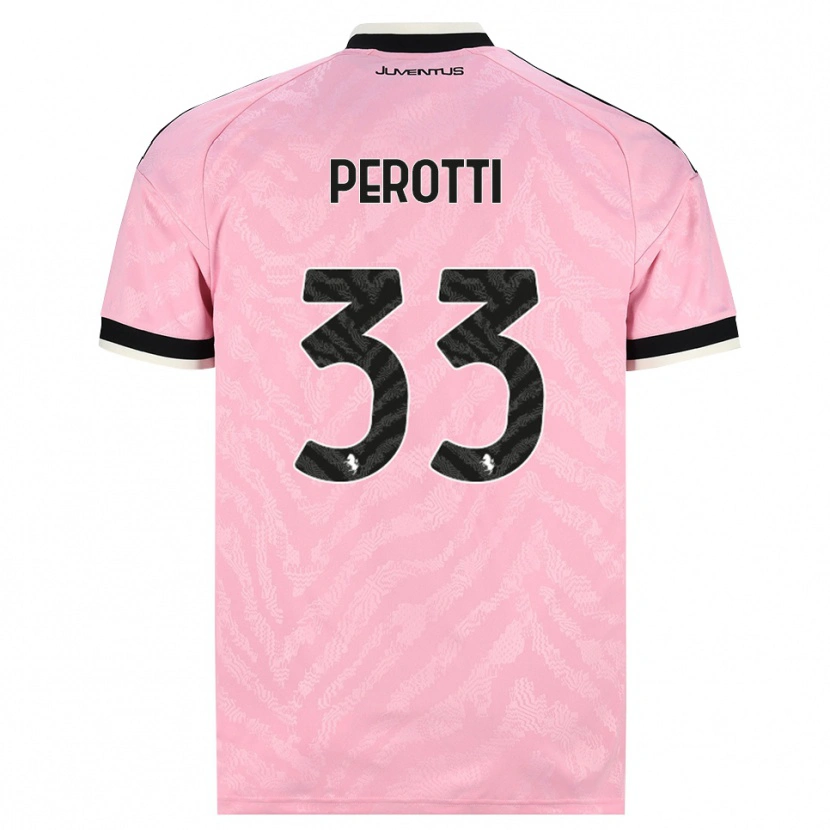 Danxen Kinderen Clemente Perotti #33 Roze Zwart Uitshirt Uittenue 2026/27 T-Shirt België