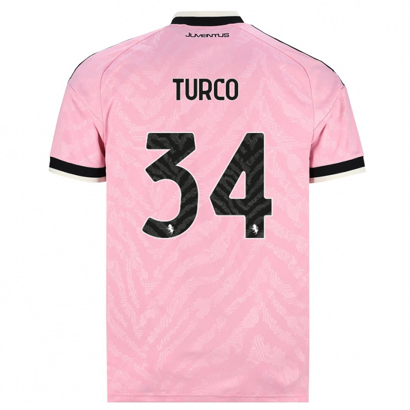 Danxen Kinderen Stefano Turco #34 Roze Zwart Uitshirt Uittenue 2026/27 T-Shirt België