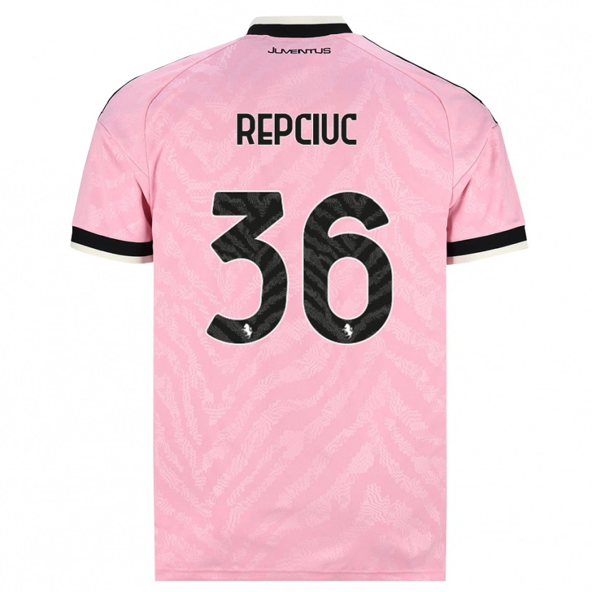 Danxen Kinderen Gabriel Repciuc #36 Roze Zwart Uitshirt Uittenue 2026/27 T-Shirt België