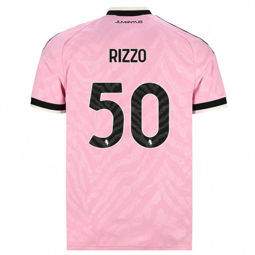 Danxen Kinderen Niccolò Rizzo #50 Roze Zwart Uitshirt Uittenue 2026/27 T-Shirt België