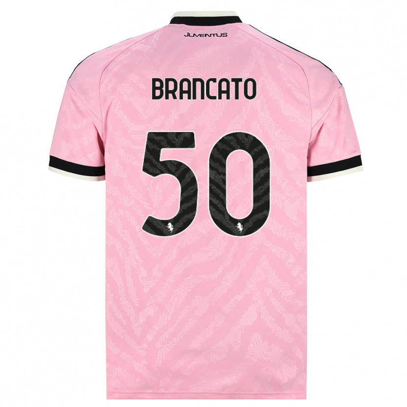 Danxen Kinderen Alessandro Brancato #50 Roze Zwart Uitshirt Uittenue 2026/27 T-Shirt België