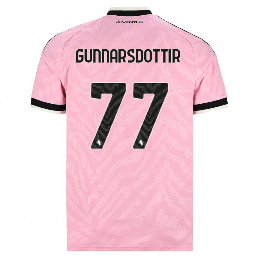 Danxen Kinderen Sara Bjork Gunnarsdottir #77 Roze Zwart Uitshirt Uittenue 2026/27 T-Shirt België