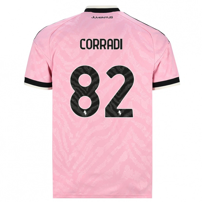 Danxen Kinderen Christian Corradi #82 Roze Zwart Uitshirt Uittenue 2026/27 T-Shirt België