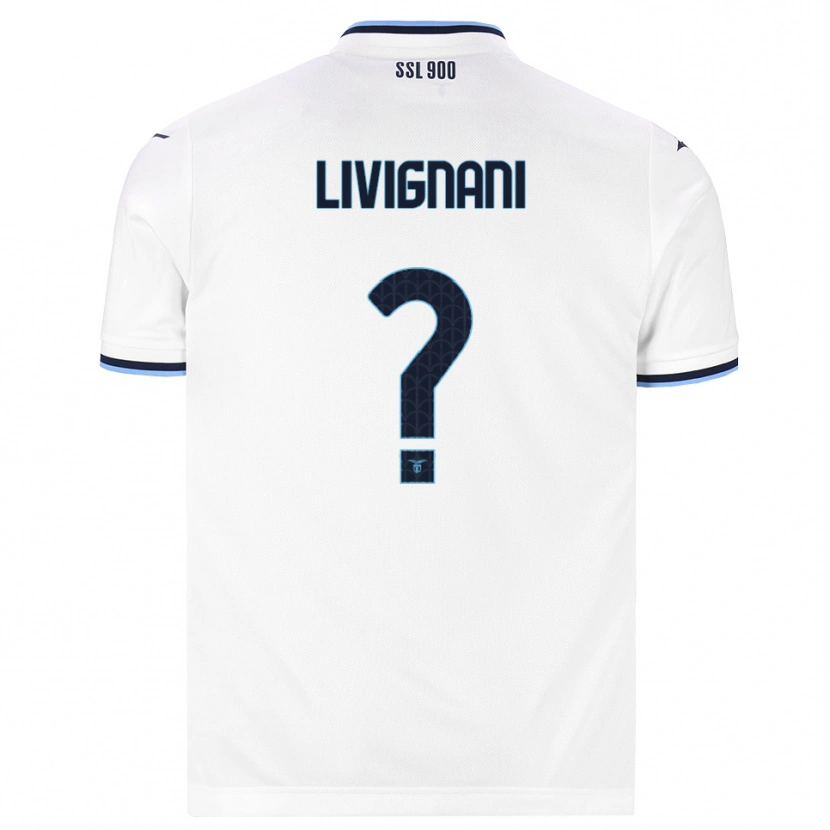 Danxen Kinderen Gioia Livignani #0 Wit Marineblauw Uitshirt Uittenue 2026/27 T-Shirt België