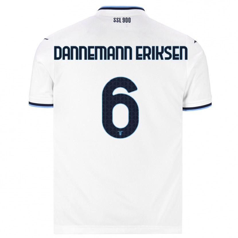 Danxen Kinderen Louise Dannemann Eriksen #6 Wit Marineblauw Uitshirt Uittenue 2026/27 T-Shirt België