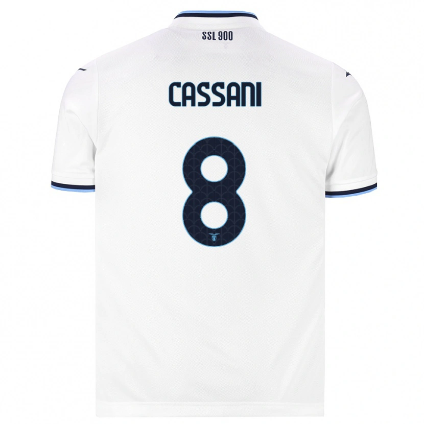 Danxen Kinderen Matteo Cassani #8 Wit Marineblauw Uitshirt Uittenue 2026/27 T-Shirt België