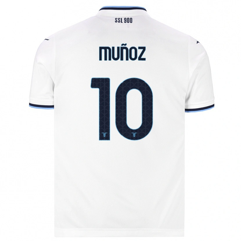 Danxen Kinderen Cristo Muñoz #10 Wit Marineblauw Uitshirt Uittenue 2026/27 T-Shirt België