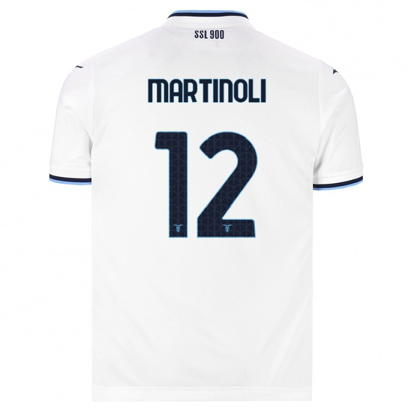 Danxen Kinderen Elettra Martinoli #12 Wit Marineblauw Uitshirt Uittenue 2026/27 T-Shirt België