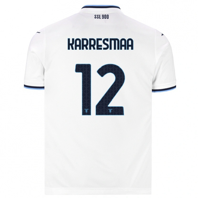 Danxen Kinderen Kerttu Karresmaa #12 Wit Marineblauw Uitshirt Uittenue 2026/27 T-Shirt België