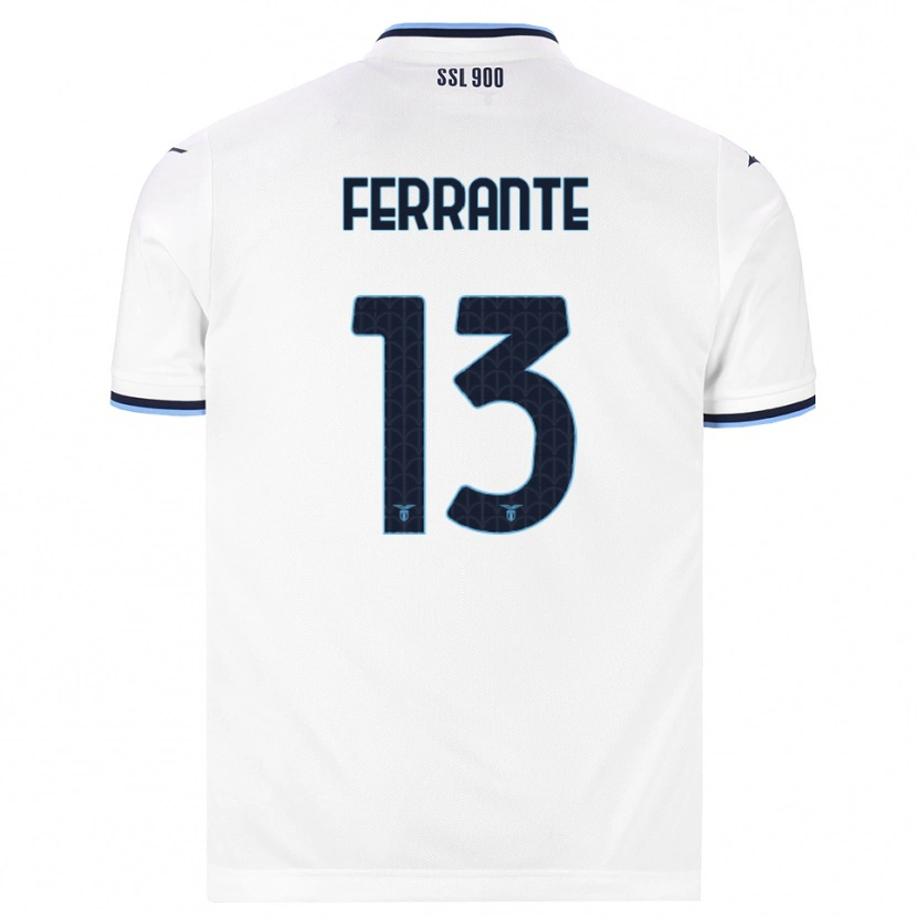Danxen Kinderen Ferdinando Ferrante #13 Wit Marineblauw Uitshirt Uittenue 2026/27 T-Shirt België