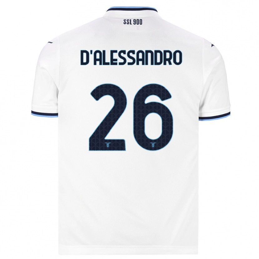 Danxen Kinderen Mattya D'alessandro #26 Wit Marineblauw Uitshirt Uittenue 2026/27 T-Shirt België