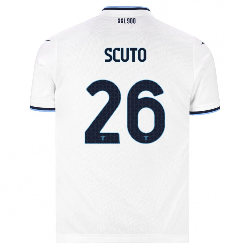 Danxen Kinderen Leonardo Scuto #26 Wit Marineblauw Uitshirt Uittenue 2026/27 T-Shirt België