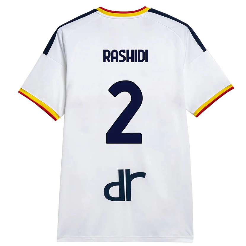 Danxen Kinderen William Rashidi #2 Wit Geel Rood Uitshirt Uittenue 2026/27 T-Shirt België