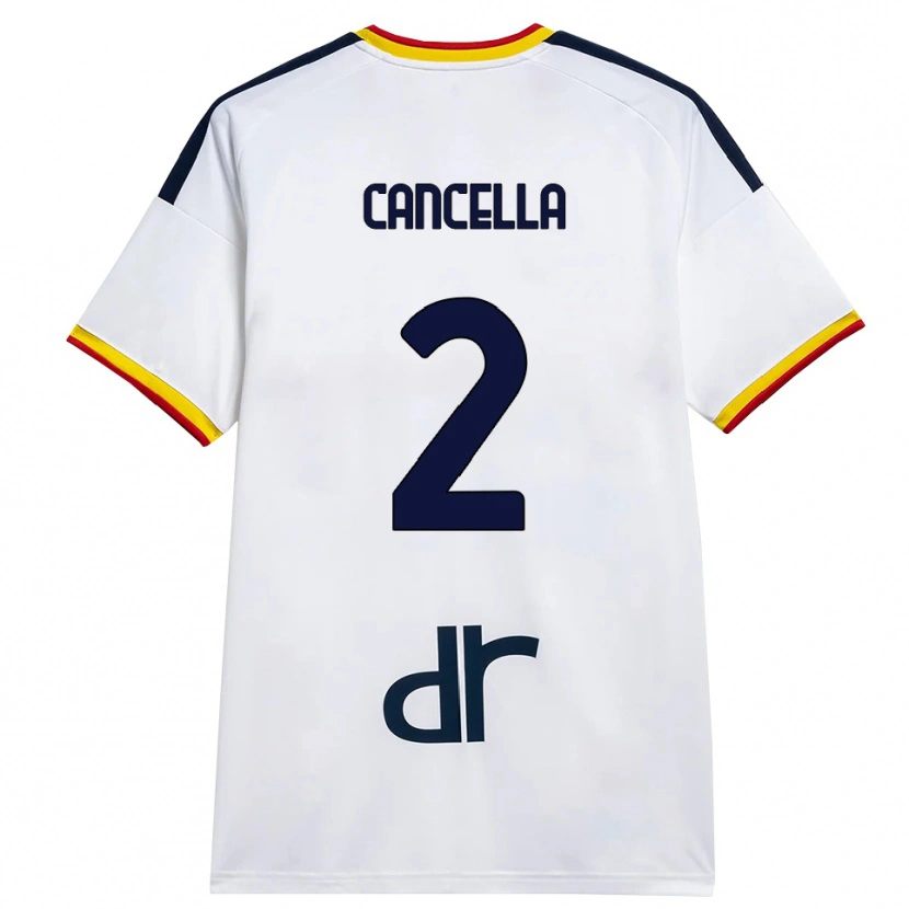 Danxen Kinderen Daniel Cancella #2 Wit Geel Rood Uitshirt Uittenue 2026/27 T-Shirt België