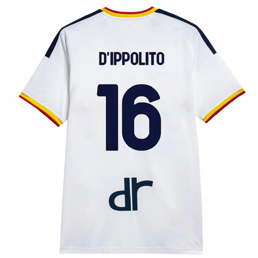 Danxen Kinderen Nicola D'ippolito #16 Wit Geel Rood Uitshirt Uittenue 2026/27 T-Shirt België