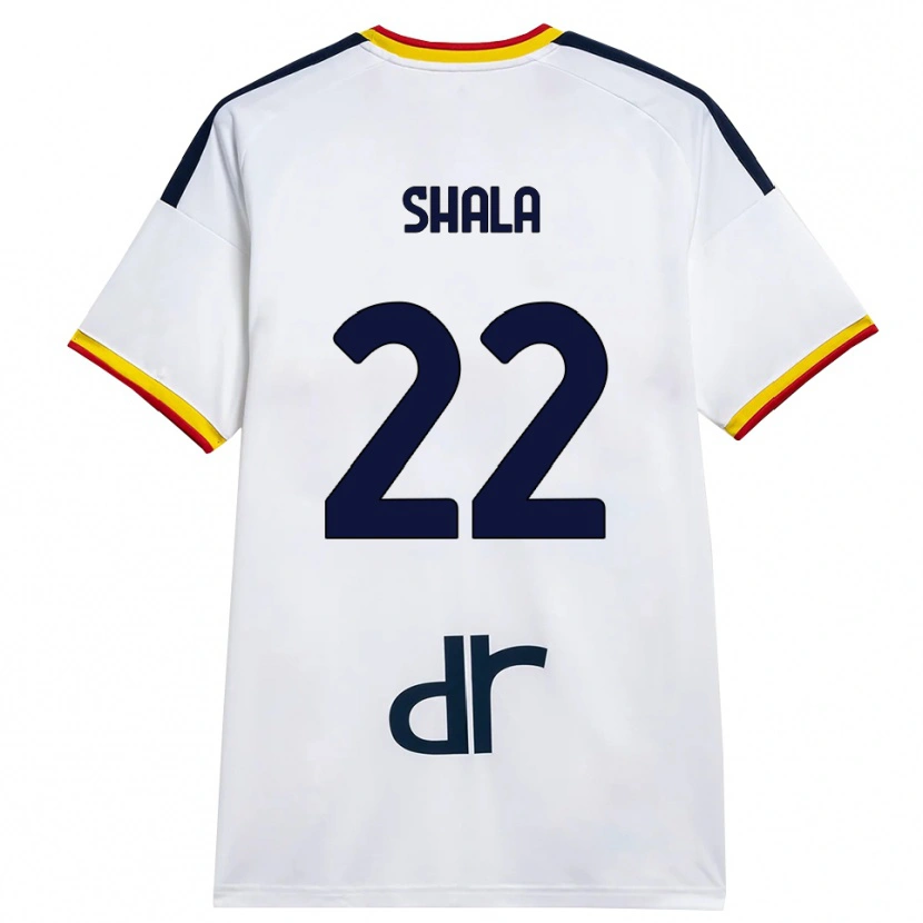 Danxen Kinderen Erlis Shala #22 Wit Geel Rood Uitshirt Uittenue 2026/27 T-Shirt België