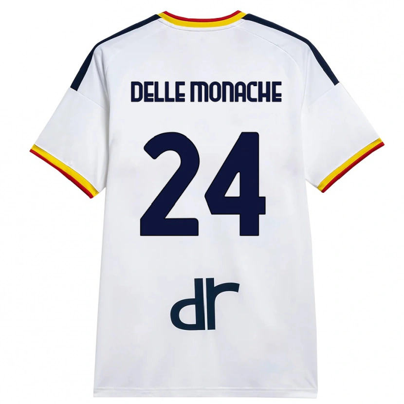 Danxen Kinderen Marco Delle Monache #24 Wit Geel Rood Uitshirt Uittenue 2026/27 T-Shirt België