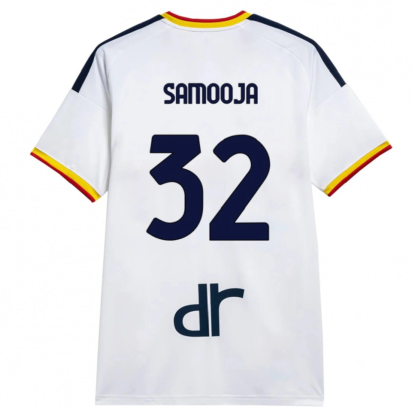 Danxen Kinderen Jasper Samooja #32 Wit Geel Rood Uitshirt Uittenue 2026/27 T-Shirt België