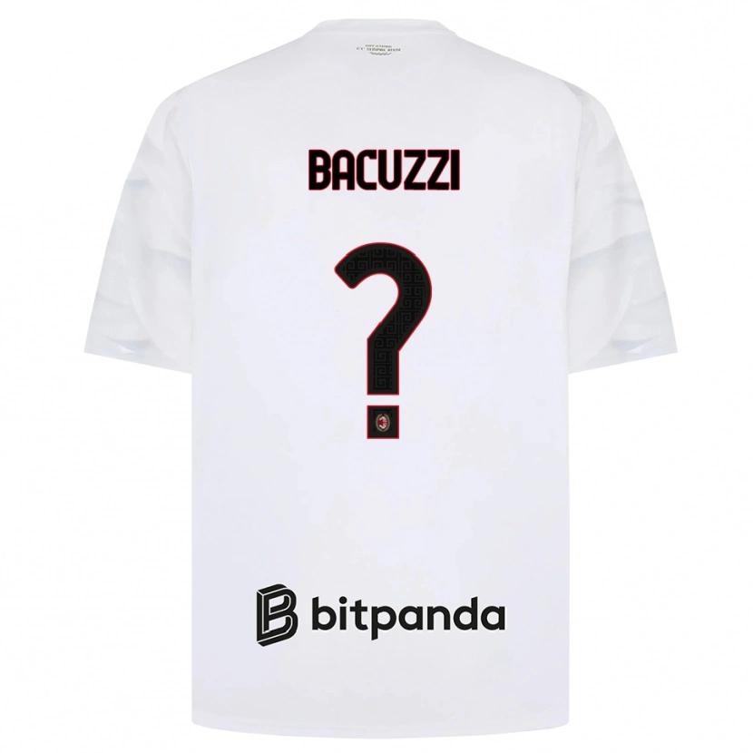 Danxen Kinderen Christian Bacuzzi #0 Wit Rood Zwart Uitshirt Uittenue 2026/27 T-Shirt België