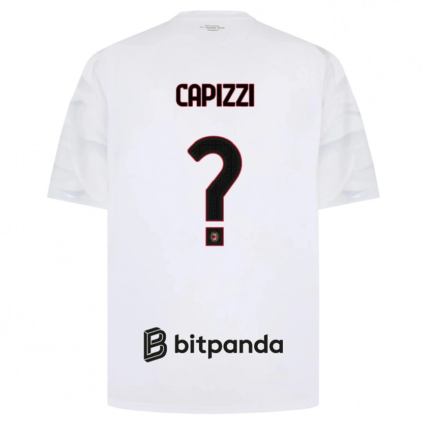 Danxen Kinderen Edoardo Capizzi #0 Wit Rood Zwart Uitshirt Uittenue 2026/27 T-Shirt België