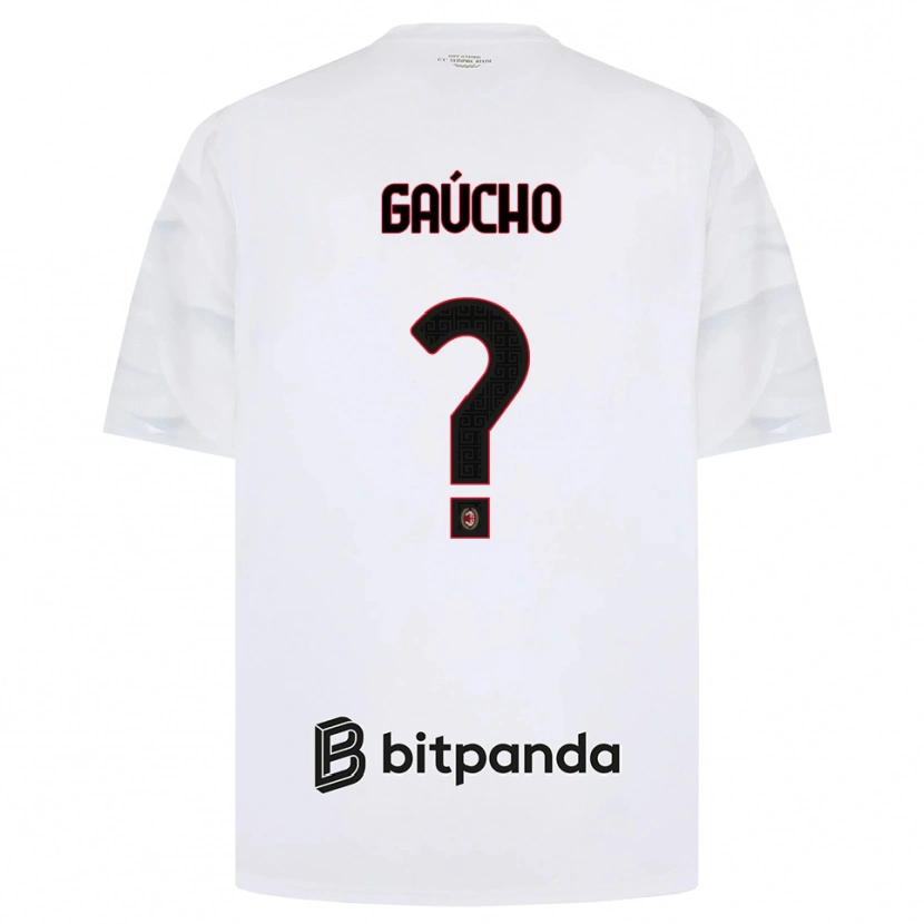 Danxen Kinderen Estevan Gaúcho #0 Wit Rood Zwart Uitshirt Uittenue 2026/27 T-Shirt België