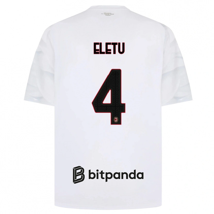 Danxen Kinderen Victor Eletu #4 Wit Rood Zwart Uitshirt Uittenue 2026/27 T-Shirt België