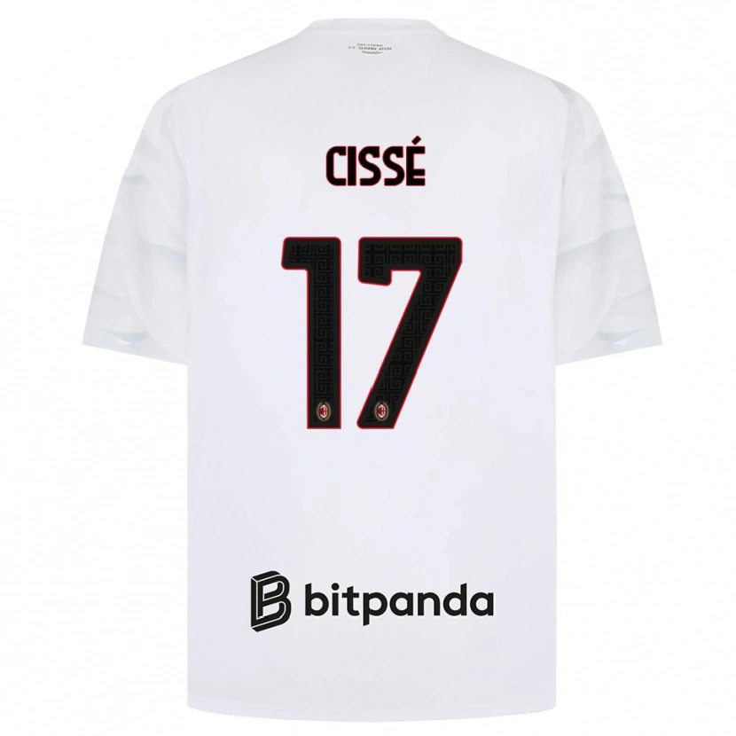 Danxen Kinderen Maiga-Hamadoun Cissé #17 Wit Rood Zwart Uitshirt Uittenue 2026/27 T-Shirt België